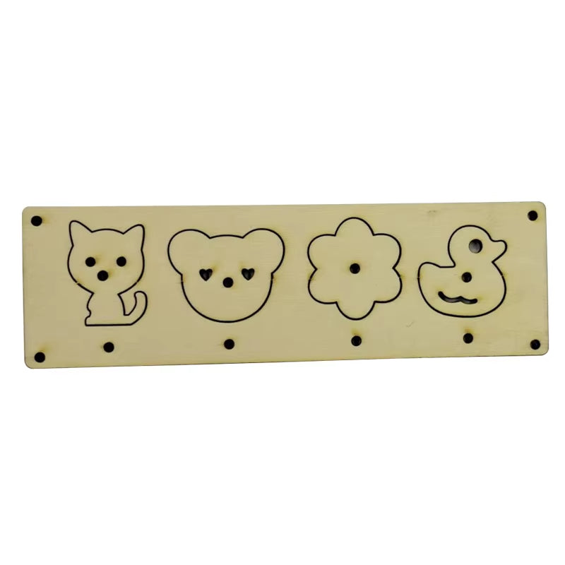 Children Busy Board DIY Educational Toys Baby Montessori Sensory Activity Boards Accessories Cognition Toy Kids Busy Board Parts