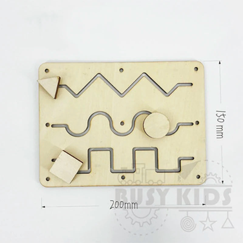 Children Busy Board DIY Educational Toys Baby Montessori Sensory Activity Boards Accessories Cognition Toy Kids Busy Board Parts