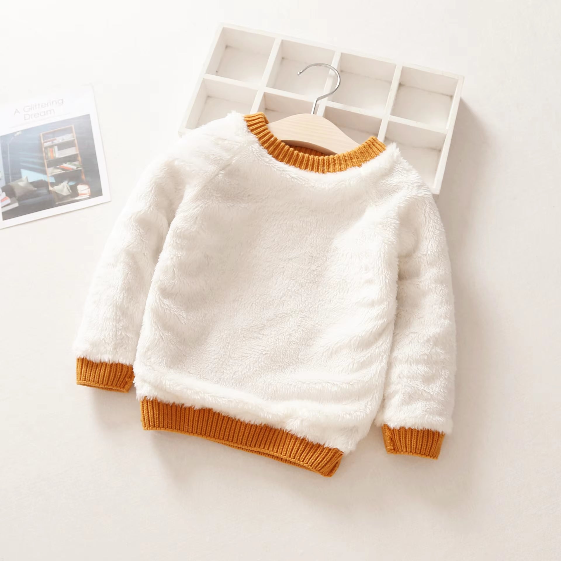 Baby Boys Girls Babe Pullovers Kids Twisted Stripes Thick Sweaters Warm Child Clothing Winter Babies Toddler Schoolchild Sweater