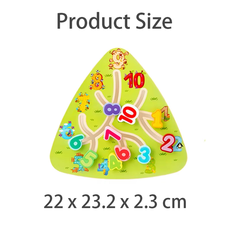 Children Montessori Maze Boards Wooden Toys Slide Puzzle Animal Digital Shape Traffic Matching Games Educational Learning Toys