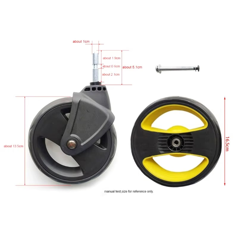 Universal Stroller Baby Trolley Baby Cart Front and Back Wheel Cart Accessories for Baby Trolley