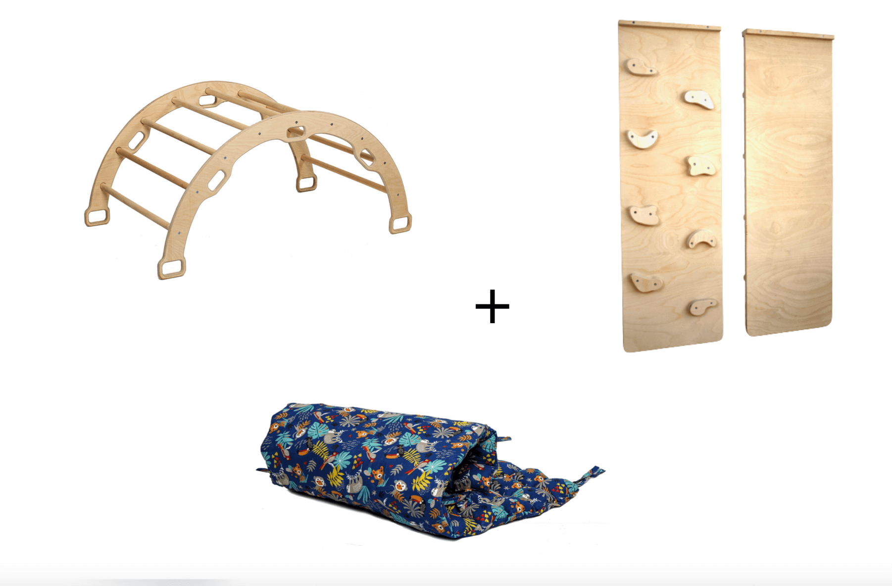 Montessori Arch Rocker with Ramp and Pillow-0